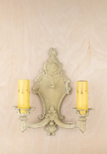 Gothic Two Candle Wall Sconce