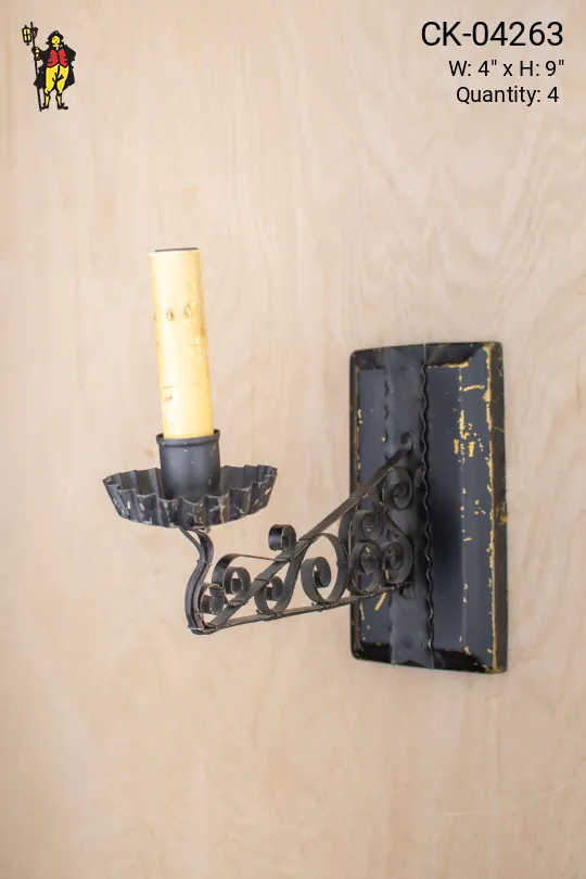 Gothic Single Candle Wall Sconce