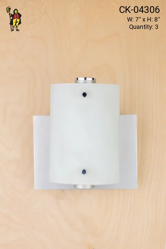 Glass Shaded Wall Sconce