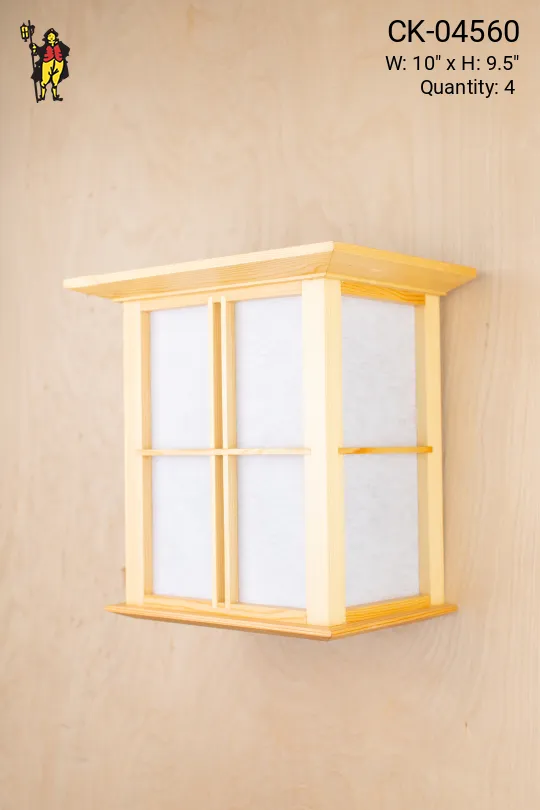 Wooden Lantern Wall Sconce (Have Been Distressed)