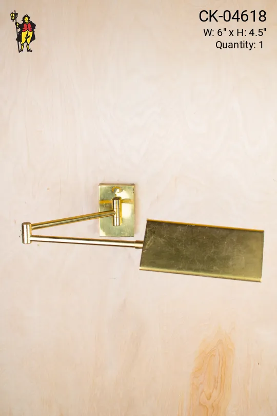 Adjustable Brass Reading Light Wall Sconce