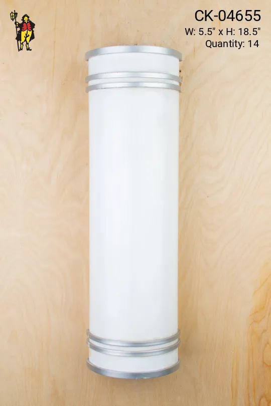 Nickel Pillar Wall Sconce