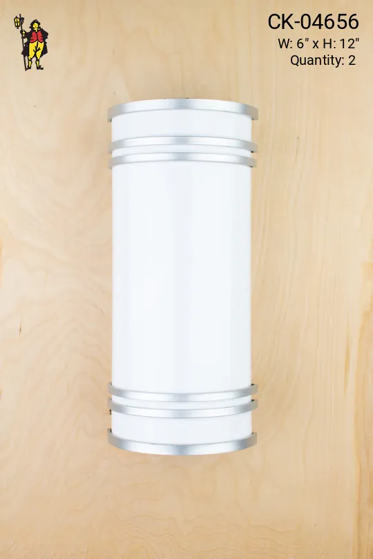 Nickel Pillar Wall Sconce