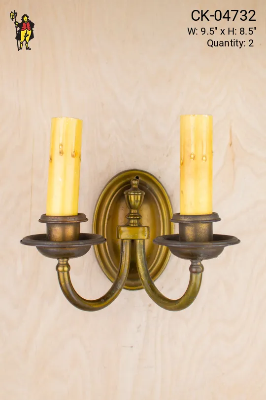 Traditional Two Candle Wall Sconce