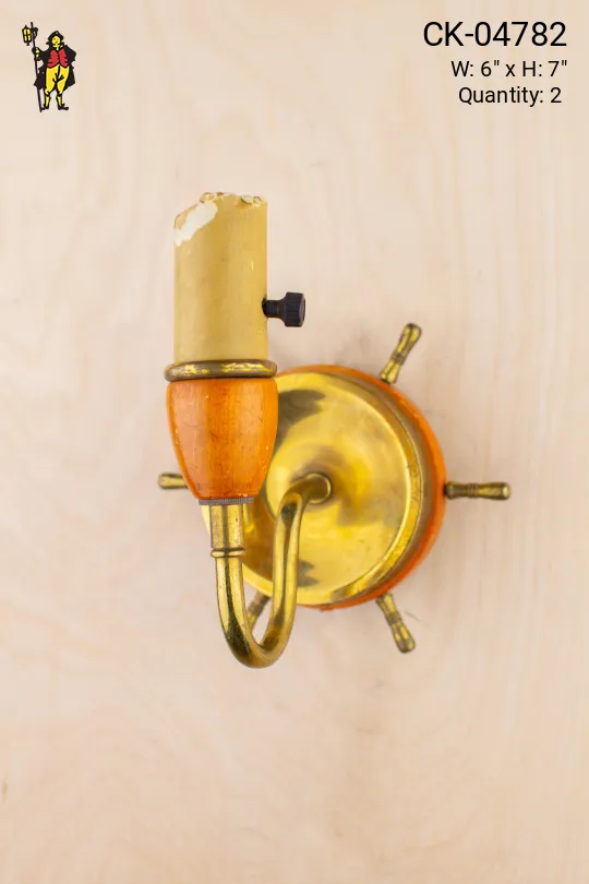 Nautical Single Candle Wall Sconce