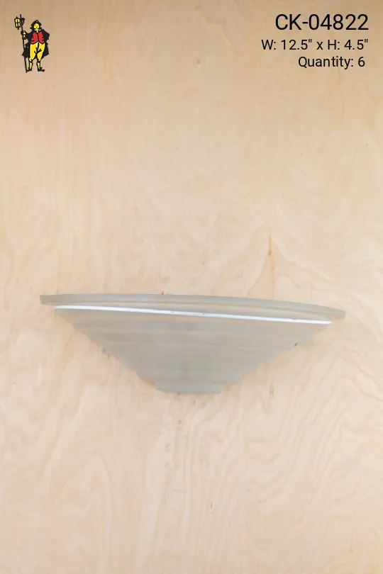 Glass Bowl Pocket Wall Sconce