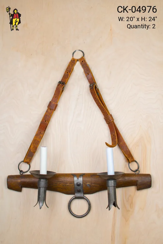 Western Arts & Crafts Hanging Wall Light