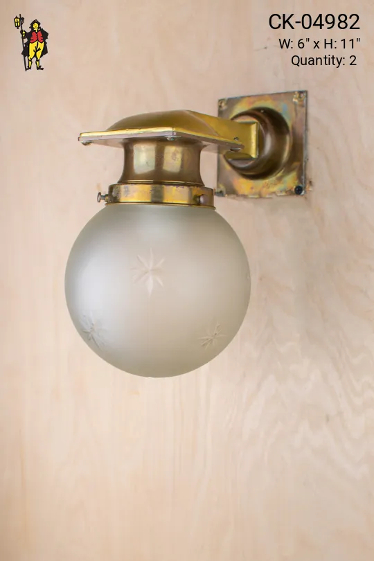 Brass Single Down Light Wall Sconce