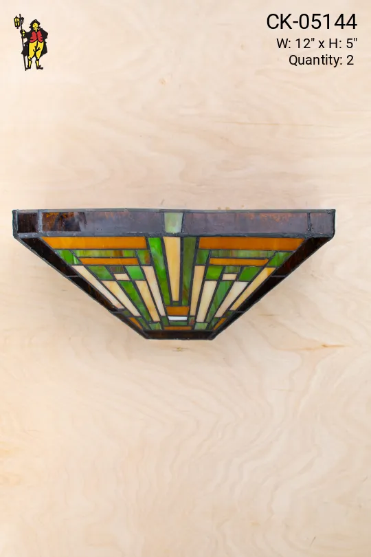 Art Glass Pocket Wall Sconce