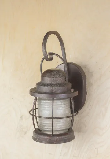 Bronze Lantern Wall Sconce