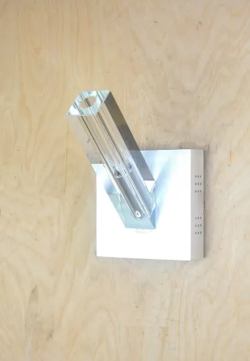 Glass & Chrome Contemporary Wall Scone