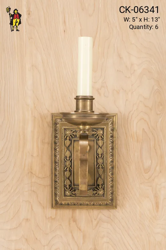 Formal Single Candle Wall Sconce