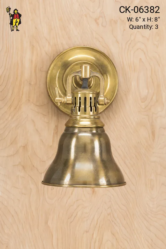 Brass Spotlight Wall Sconce