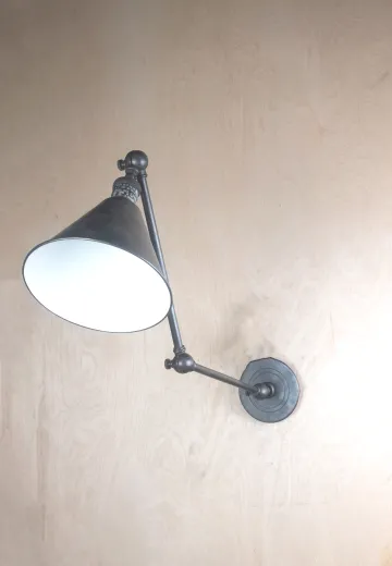 Black Adjustable Spotlight Wall Sconce