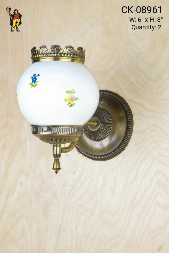 Victorian Curved Arm Wall Sconce