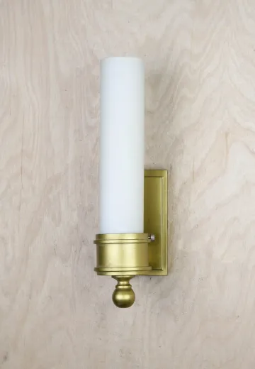 Brass & Glass Wall Sconce