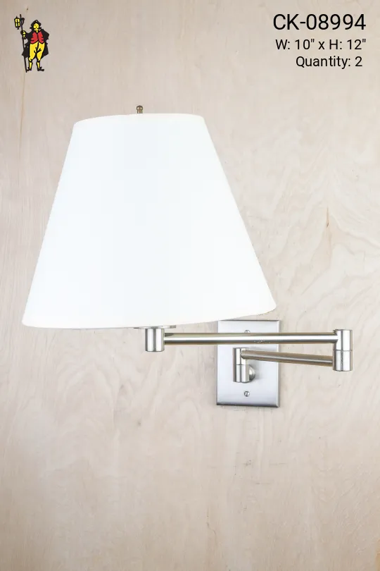 Adjustable Silver Wall Sconce