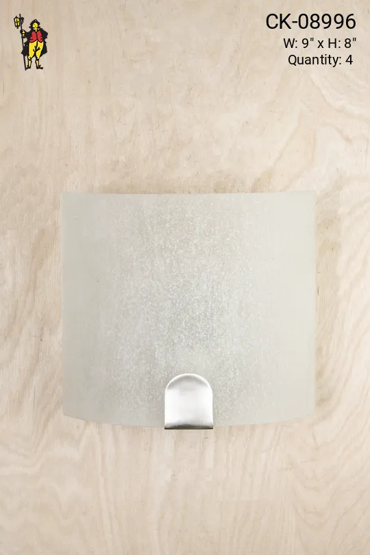 Curved Glass Wall Sconce