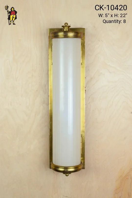 Municipal 22" Brass Wall Sconce