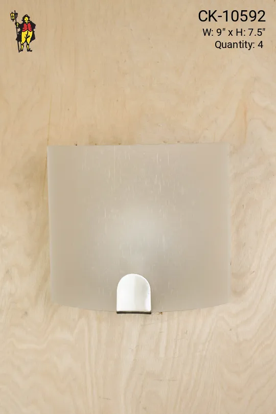 Rounded Frosted Glass Modern Wall Sconce