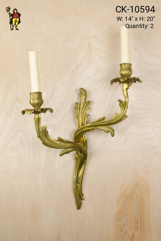 Two Candle Flemish Wall Sconce