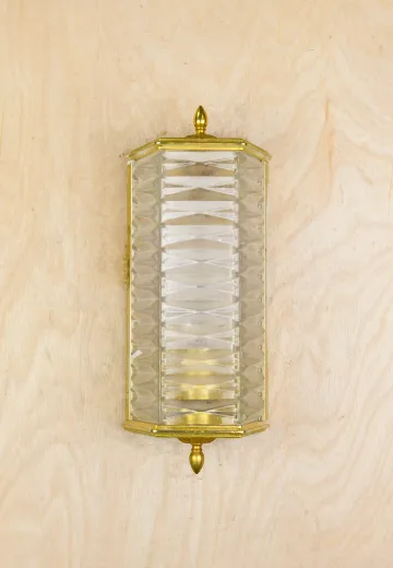Square Glass Wall Sconce