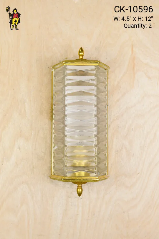 Square Glass Wall Sconce