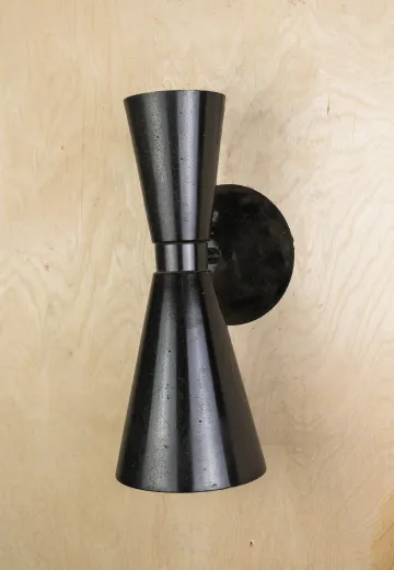 Up/Down Black Mid Century Wall Sconce