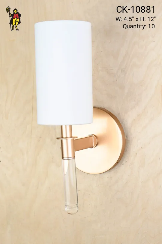 Brushed Bronze Single Light Modern Wall Sconce
