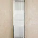 Polished Nickel & Glass Rod Wall Sconce #0