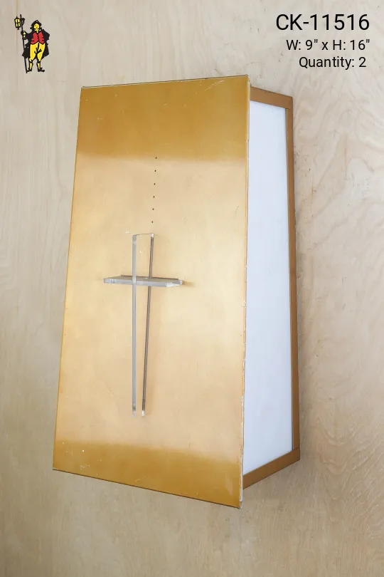 Gothic Cross Wall Sconce