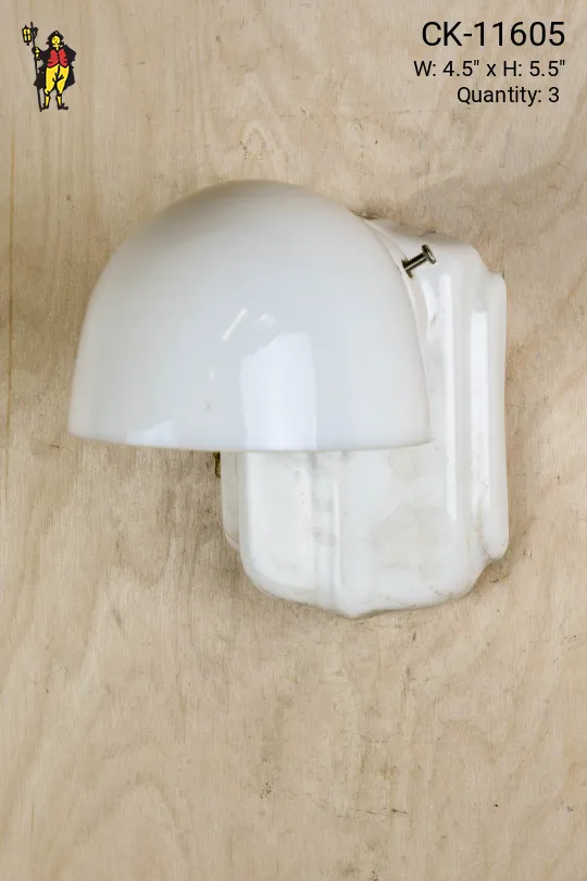 Single Down Light Porcelain Wall Sconce