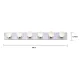 36" Polished Chrome Six Light Vanity Light #0