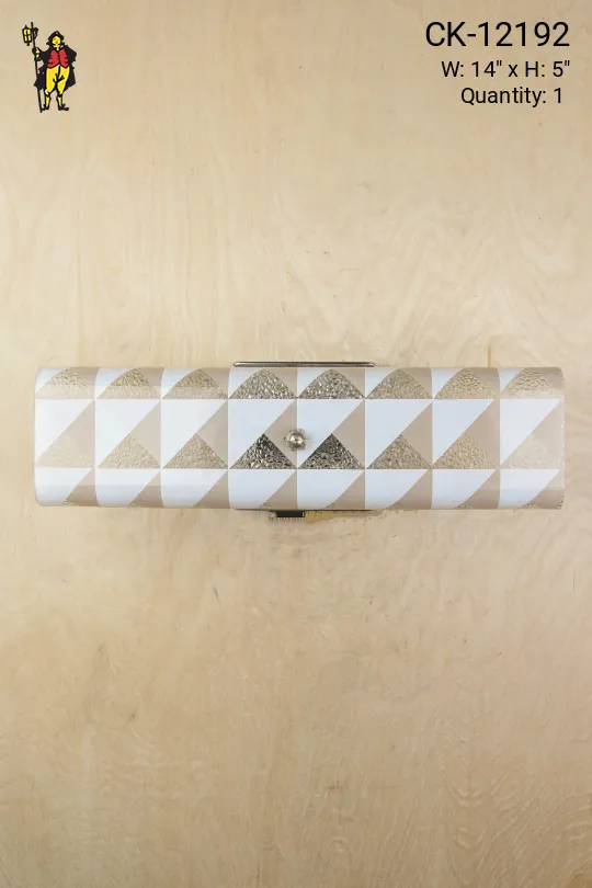 Geometric Patterned Glass Vanity Wall Sconce