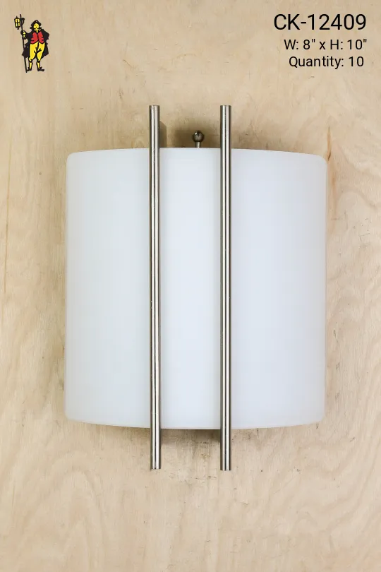 Curved Glass Wall Sconce