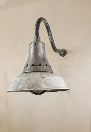 Industrial Curved Arm Down Light