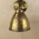 Single Down Light Brass Shaded Wall Sconce #0