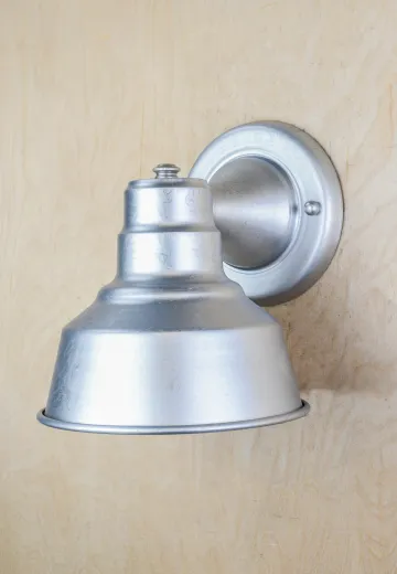 Galvanized Single Down Light Wall Sconce