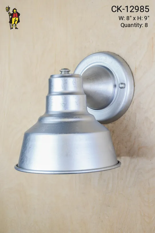 Galvanized Single Down Light Wall Sconce