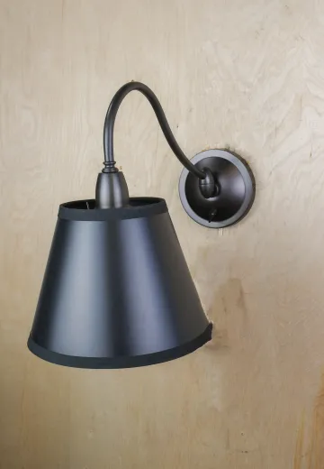 Black Single Downlight Wall Sconce