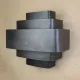 Black Five Ring Oversize Wall Sconce #0