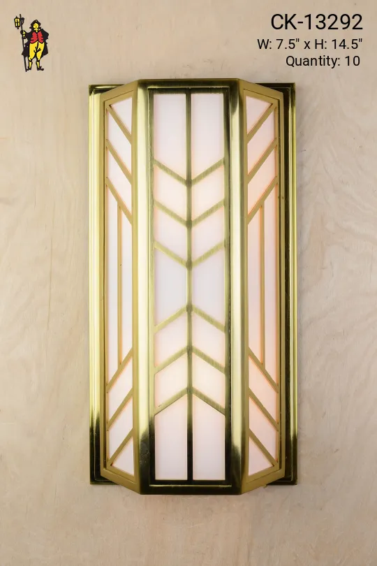 Brass Art Deco Wall Sconce