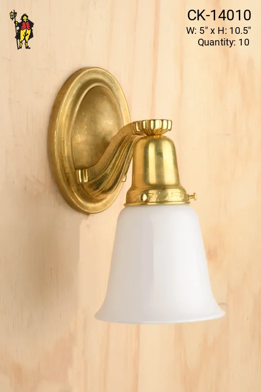 Simple Brass Down Light Wall Sconce