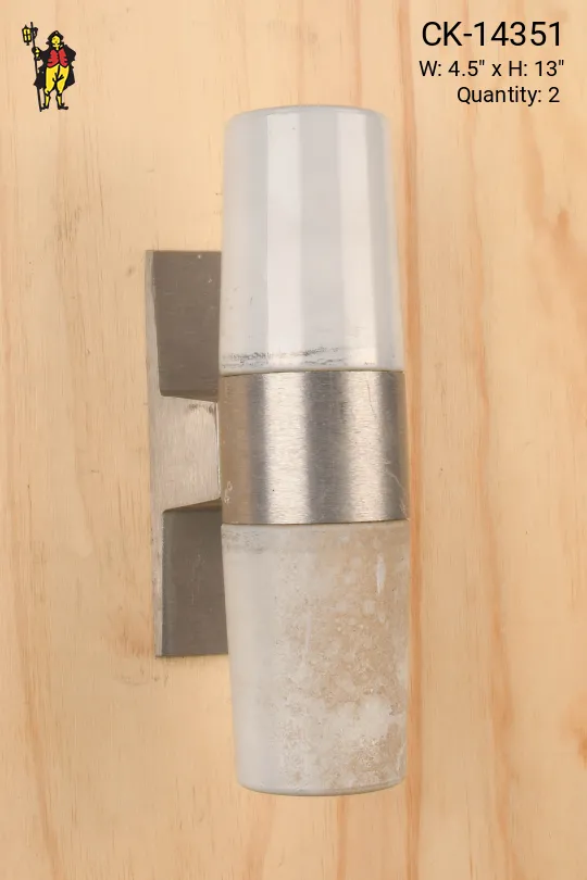 Nickel Two Light Wall Scone