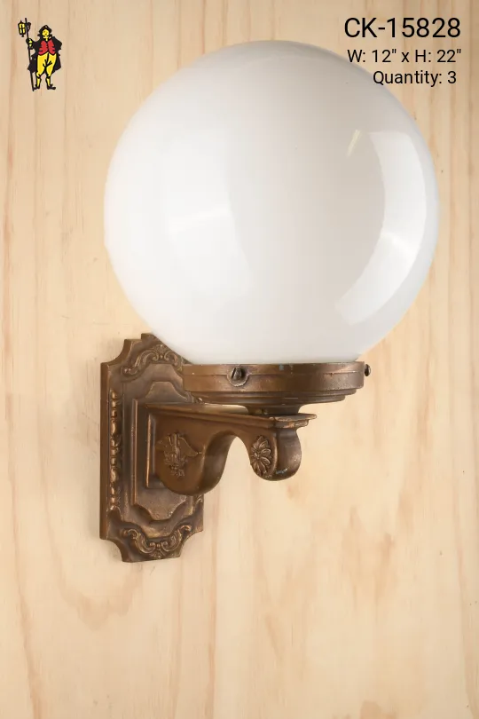 Single Light Municipal Wall Sconce