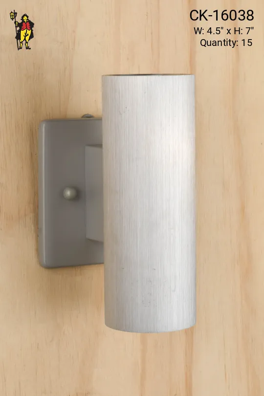 Small Nickel Up-Down Can Wall Light