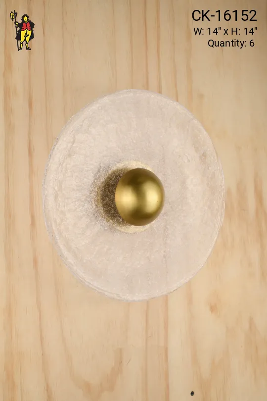 *LED* Brass & Glass Modern Wall Sconce