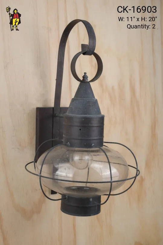 Metal Exterior Onion Lantern