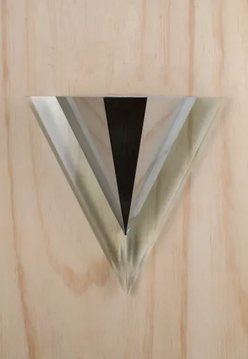 Triangular Chrome Pocket Sconce