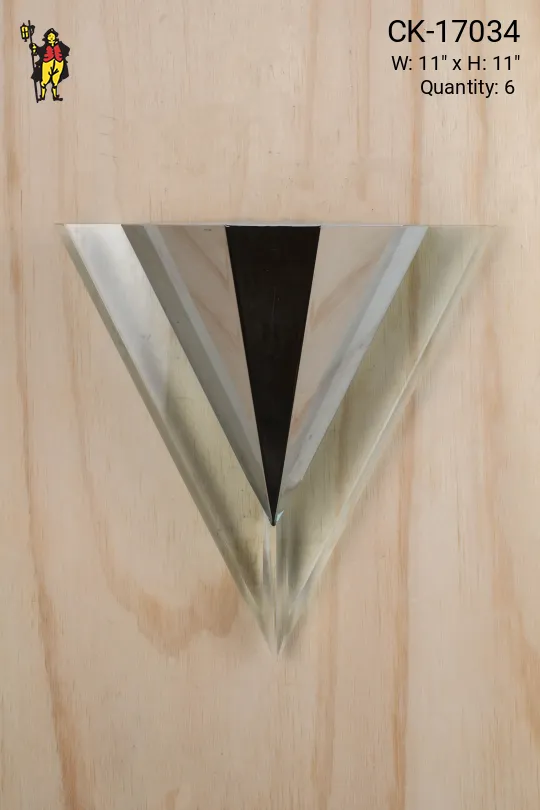 Triangular Chrome Pocket Sconce